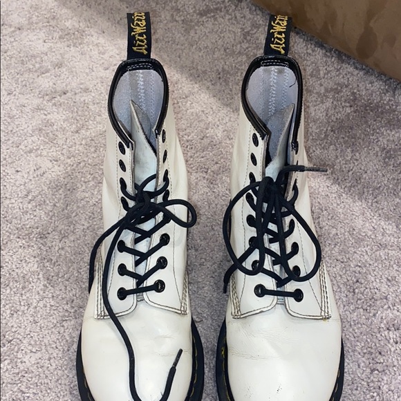 Dr. Martens Shoes - White Doc Marten Boots